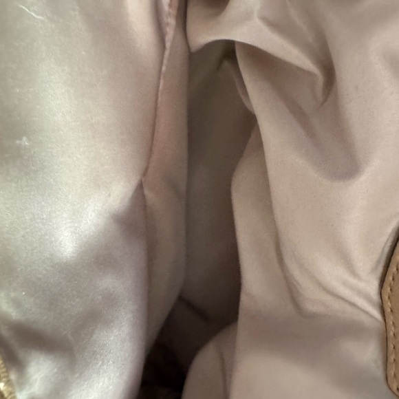 Nine West Tan Satchel Bag with Lock Charm - Picture 6 of 7